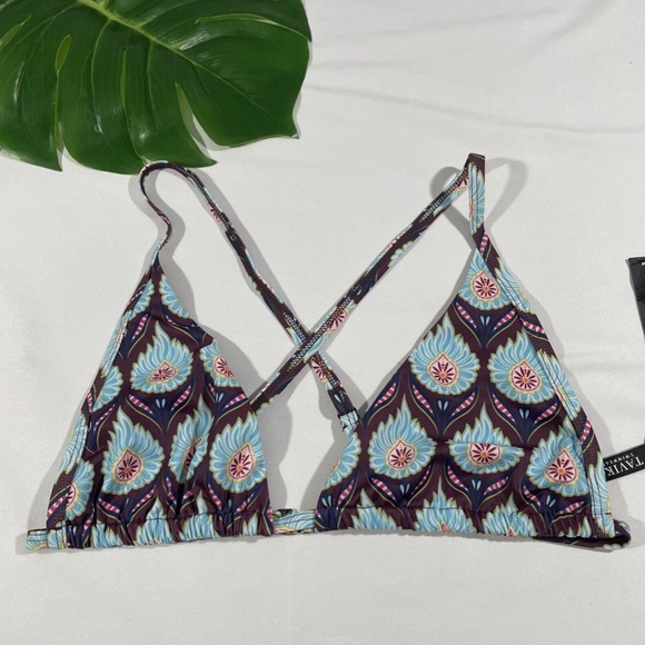 NEW Tavik [ Large ] Vivienne Bikini Top + Jayden Bottom in Monaco Merlot #T669‎ - Picture 4 of 15